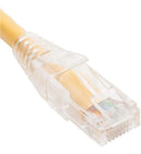 PATCH CORD CAT6 CLEAR BOOT 5' YELLOW