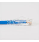 PATCH CORD, CAT 6, CLEAR BOOT,7',25PK,BL