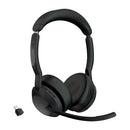Jabra Evolve2 55 Headset Wireless Head-band Office/Call center USB Type-C Bluetooth Charging stand