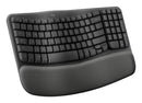 Logitech Wave Keys for Business keyboard Office RF Wireless + Bluetooth QWERTY English Graphite