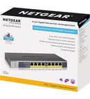 8-Port PoE/PoEplus Gb Ethernet UnMngd