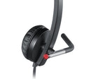 Logitech 981-000513 headphones/headset Wired Head-band Office/Call center USB Type-A Black, Silver