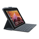 Logitech Slim Folio Keyboard/Cover Case iPad (5th, 6th Generation) Tablet Black 920-009017 (New)