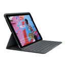 Logitech Slim Folio Keyboard/Cover Case iPad (7th, 8th, 9th Generation) Tablet Graphite 920-009473 (New)