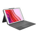 Logitech Combo Touch Keyboard/Cover Case iPad (7th, 8th, 9th Generation) Tablet Graphite 920-009608 (New)