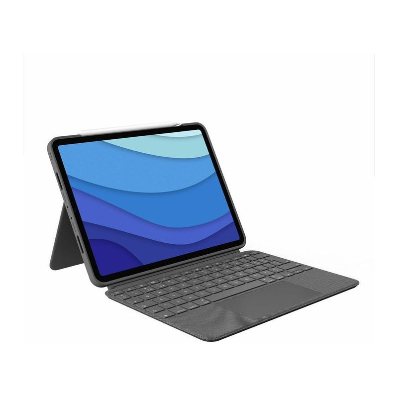 Logitech Combo Touch Keyboard/Cover Case for 11" Logitech, iPad Pro (2nd, 3rd Generation) Tablet Oxford Gray 920-010095 (New)