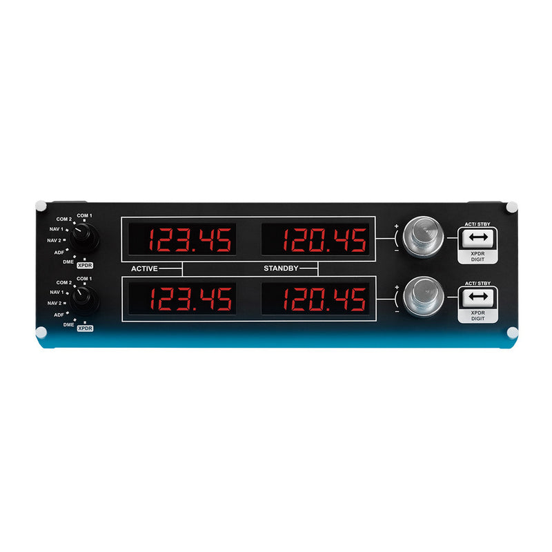 Logitech Saitek Flight Radio Panel Professional Simulation Radio Controller 945-000029 (New)