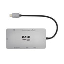 Tripp Lite U442-DOCK8G-GG laptop dock/port replicator Wired USB 3.2 Gen 1 (3.1 Gen 1) Type-C Black, Gray