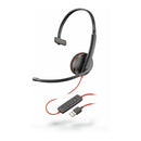 Poly Blackwire 3210 Monaural USB-A Headset TAA HP 8M3X3AA