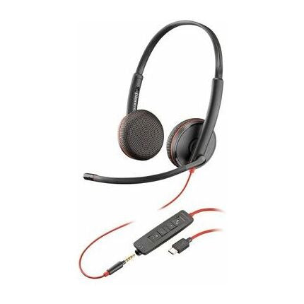 Poly Blackwire C3225 Stereo USB-C Headset TAA (Bulk) HP 8M3X7A6