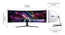 Samsung LS57CG952NNXZA computer monitor 57" 7680 x 2160 pixels Dual UHD LCD Black, White