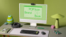 Logitech POP Icon Combo keyboard Mouse included Universal Bluetooth QWERTY English Granite, Green