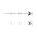 Ubiquiti AMY-9M16X2 900 MHz 16 dBi 2x2 Yagi Antenna 2-Pack (New)