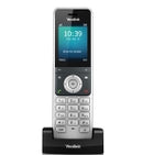 Yealink DECT Cordless Handset Exceptional Handsfree Talking 2.4in. 240 x 320 Color Screen with Intuitive User Interface Headset Connection via 3.5 mm Jack Up to 30 Hours Talk Time Elegant Keypad Design with Illumination and Keypad Lock - W56H