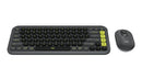 Logitech POP Icon Combo keyboard Mouse included Universal Bluetooth QWERTY English Granite, Green