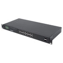 Intellinet 561259 16-Port Gigabit PoE+ Switch With LCD Screen (New)