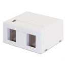 C2G 03833 2-Port Keystone Jack Surface Mount Box