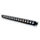 C2G 03858 16-Port Blank Keystone & Multimedia Patch Panel