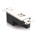 C2G 29345 2-Port USB 1.1 Superbooster Wall Plate Receiver
