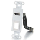 C2G 39711 HDMI Pass Through Decorative Wall Plate with One Keystone