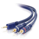 C2G 40617 50ft Velocity 3.5mm Stereo Male to 2x RCA Stereo Male Y-Cable