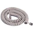 Executone Handset Cord, Light Grey, IDS 12'