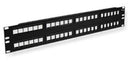 ICC Patch Panel Blank HD 48-Port 2-RMS (Black)
