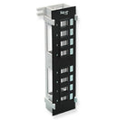 ICC Patch Panel Blank 8-Port Vertical Flush (Black)