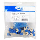 ICC Category 5e Jack, 25-Pack (Blue)