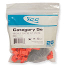 ICC Category 5e Jack (25 Pack) (Red)