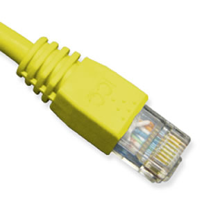 ICC Ultra Slim Line Booted Category 6 Patch Cord 14 Ft. (Yellow)