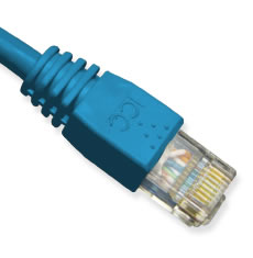 ICC Ultra Slim Line Booted Category 6 Patch Cord 25 Ft. (Blue)