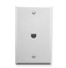 ICC Wall Plate 6P6C, Single Gang (White)