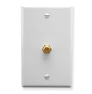 ICC Wall Plate CATV, Single Gang (White)