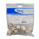 ICC IC1076FCWH Modular Connector, Voice, RJ-11, HD, 25-Pack (White)