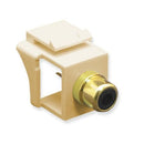 ICC IC107B7GIV RCA Solder Tail Modular Connector with Black Insert (Ivory)