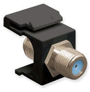 ICC IC107B9FWH F-Type Nickle Plated Modular Connector (White)