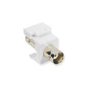 ICC 107BNCWH BNC Modular Connector, 75 OHM, Nickle Plated (White)