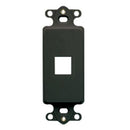 ICC IC107DI1BK 1-Port Decorex Insert (Black)