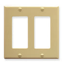 ICC IC107DFD Decorex 2-Gang Faceplate (Ivory)