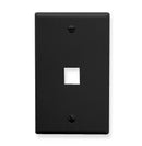 ICC IC107F01BK 1-Port Face Plate (Black)