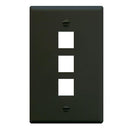 ICC IC107F03BK 3-Port Face Plate