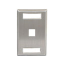 ICC 107S01SS 1-Port Single Gang Faceplate (Stainless Steel)