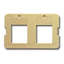 ICC IC108BF2IV 2-Port Flush Flat Bezel (Ivory)