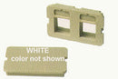 ICC IC108BF2WH 2-Port Flush Flat Bezel (White)