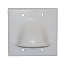 ICC IC640BDSWH 2-Gang Bulk Nose Faceplate (White)