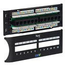 ICC ICMPP12F5E 12-Port Front Patch Panel, Cat5e