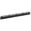 ICC ICMPP024U6 24-Port USOC 6P6C Patch Panel, 1 RMS (Black)