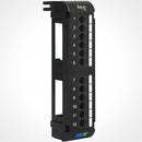 ICC 12-Port Cat5e Vertical Patch Panel (Black)