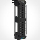 ICC 12-Port Cat6 Vertical Patch Panel (Black)